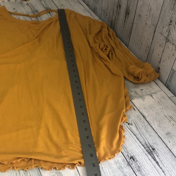 Free People Shimmy Shake Gold Open Back Top Small - Picture 8 of 11